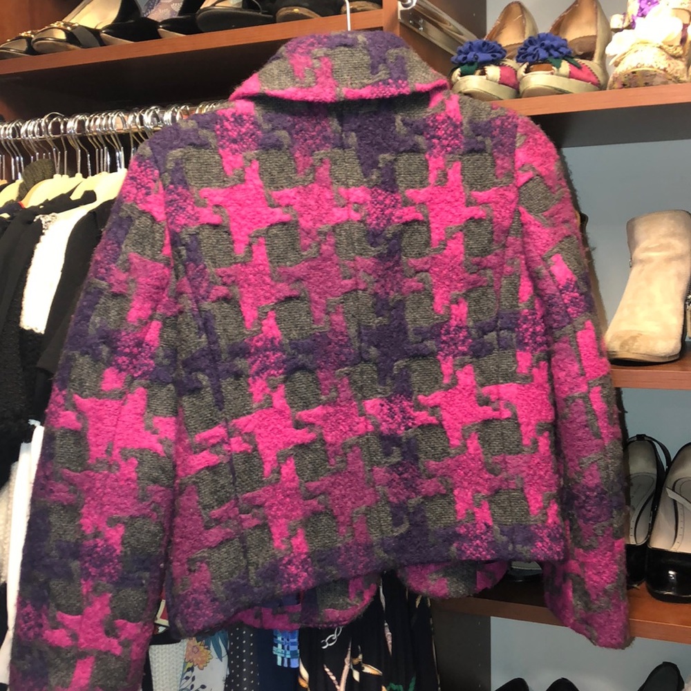 Vintage Y2K Marc By Marc Jacobs Pink and Purple Blazer - Picture 2 of 4